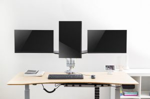 EM10 Premium Grade Triple Monitor Arm