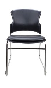 Eve PU Black Visitor Chair 