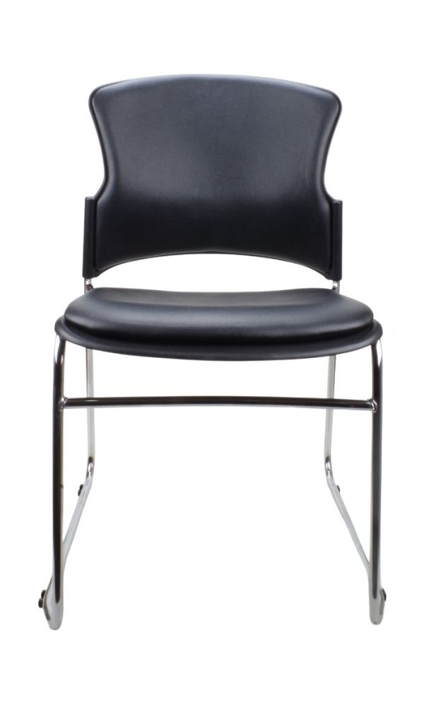 Eve PU Black Visitor Chair Eve PU Black Visitor Chair