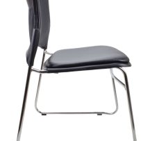 Eve PU Black Visitor Chair