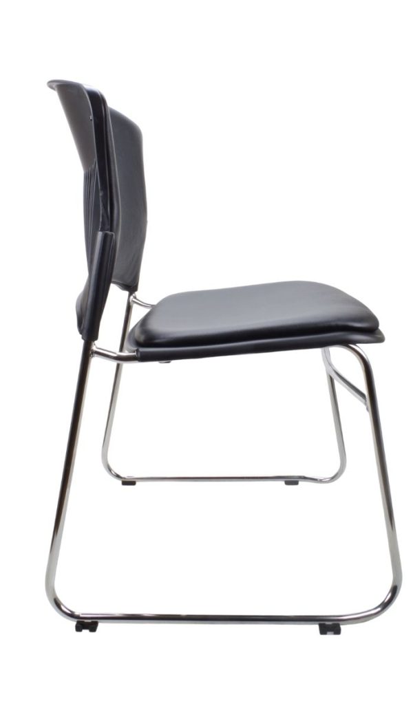 Eve PU Black Visitor Chair Eve PU Black Visitor Chair