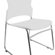 Eve Visitor Chair - All White Check Stock*