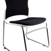 Eve Visitor Chair Black and White - Check Stock*