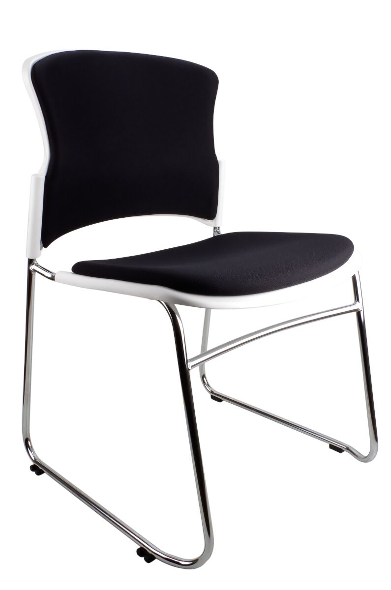 Eve Visitor Chair Black and White - Check Stock*