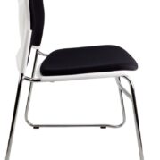 Eve Visitor Chair Black and White - Check Stock*