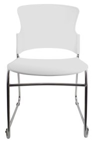 Eve Visitor Chair - All White Check Stock*