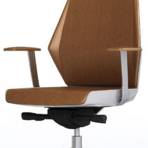 Executor IV Tan Leather Chair