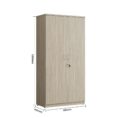 Full Door Storage Cupboard - Tawny Linewood 1800H