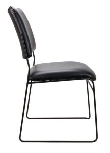 ST Vista Visitor Chair in PU Black