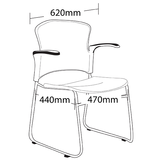 Focus Visitor Chair With Arms Focus Visitor Chair With Arms