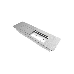 Flip in Desk Power Module 4 GPO - Silver