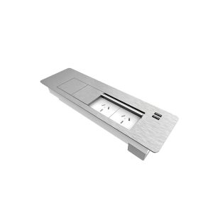Flip in Desk Power Module 4 GPO - Silver