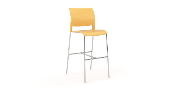 Game Bar Stool PP Shell - 7 Colours
