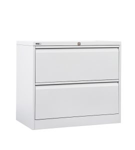 Go Heavy Duty Lateral Filing Cabinet 2 Drawer - 2 Colours