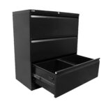 Go Heavy Duty Lateral Filing Cabinet 3 Drawer - 2 Colours