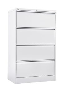 Go Heavy Duty Lateral Filing Cabinet 4 Drawer - 2 Colours
