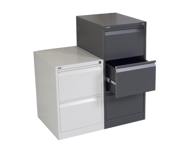 Go Vertical Filing Cabinet 3 Drawers - 4 Colours Go Vertical Filing Cabinet 3 Drawers - 4 Colours
