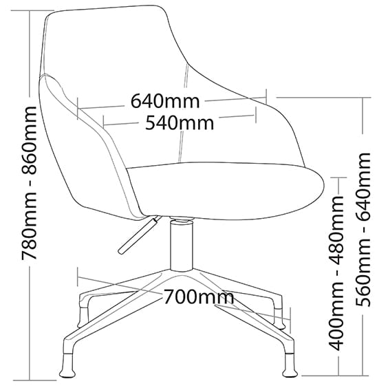 Gold Breakout Tub Chair - Aluminium Star base Gold Breakout Tub Chair - Aluminium Star base