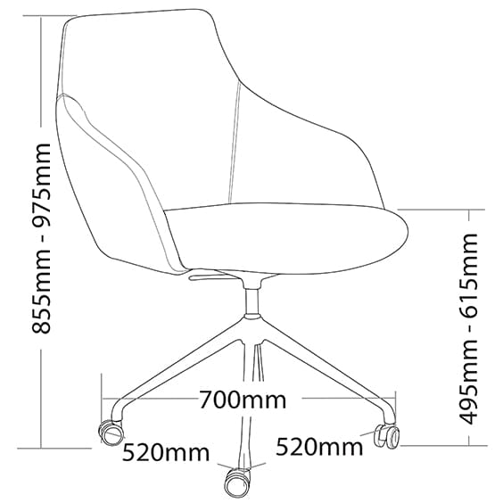 Gold Breakout Tub Chair - Pivot or Castor Frame Gold Breakout Tub Chair - Pivot or Castor Frame