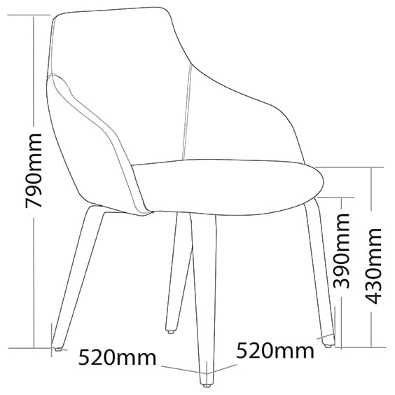 Gold Breakout Tub Chair - Timber Frame Gold Breakout Tub Chair - Timber Frame
