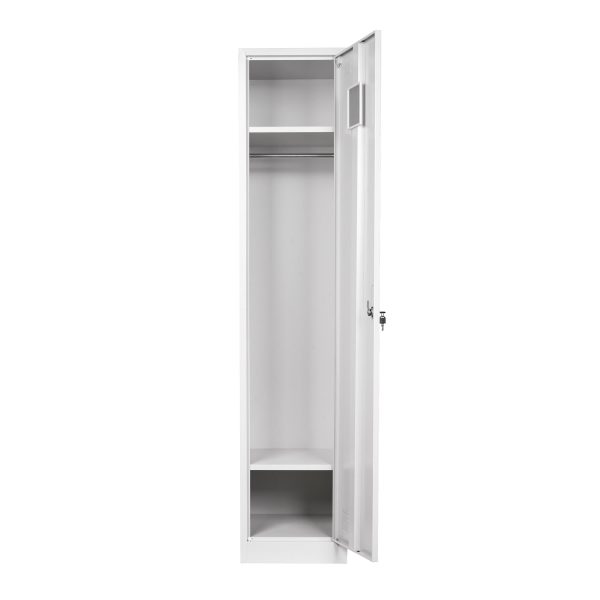 Zip Single Door Metal Storage Locker - 2 Colours Zip Single Door Metal Storage Locker - 2 Colours