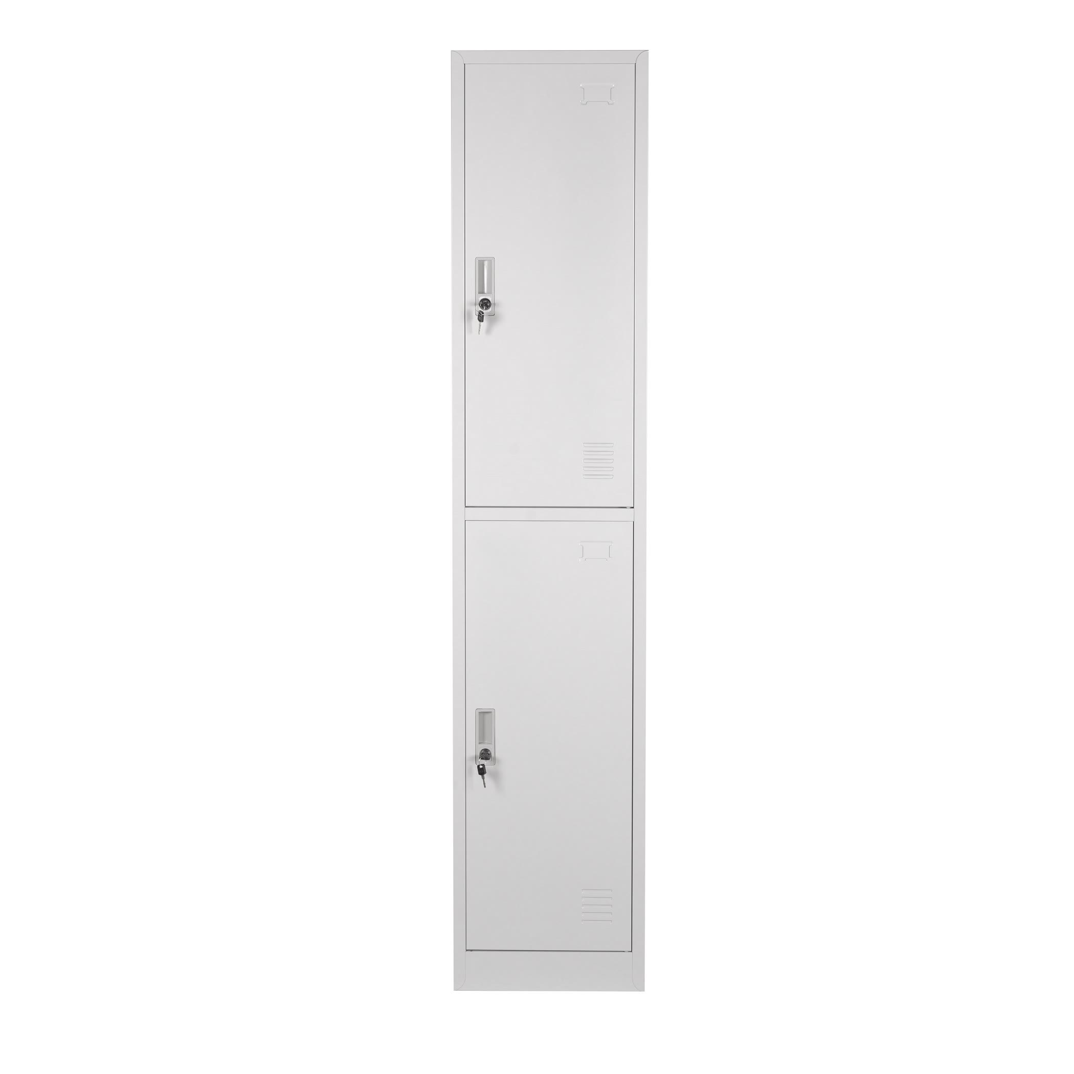 Zip 2 Door Metal Storage Locker - 2 Colours