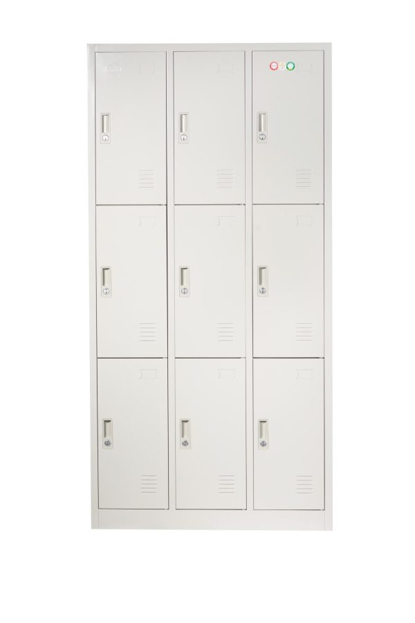 Zip 9 Door Metal Storage Locker 