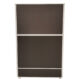 Charcoal Desk Partition with White Frame - 1200H