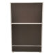 Charcoal Desk Partition with White Frame - 1500H