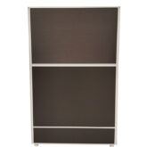 Charcoal Desk Screen with Aluminium Frame 1500W