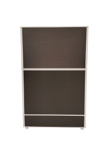 Charcoal Desk Screen with Aluminium Frame 1500W