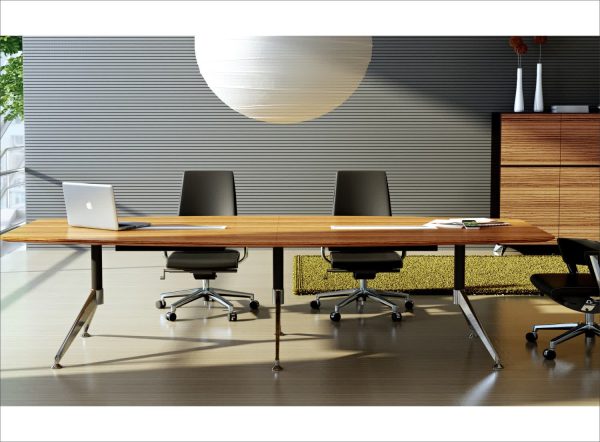 Novara Zebrano Boardroom Table 2400 x 1200 Novara Zebrano Boardroom Table 2400 x 1200