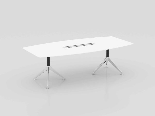 Potenza Premium Boardroom Table WHITE - 2 Options Potenza Premium Boardroom Table WHITE - 2 Options