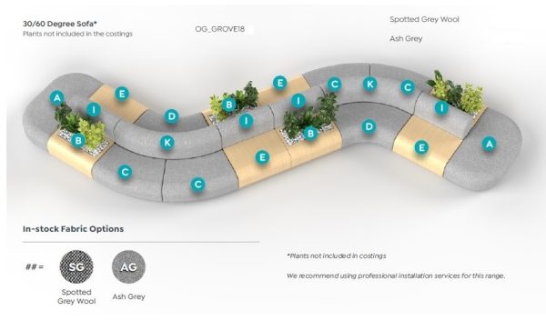 Grove Sofa B - Planter Box Grove Sofa B - Planter Box