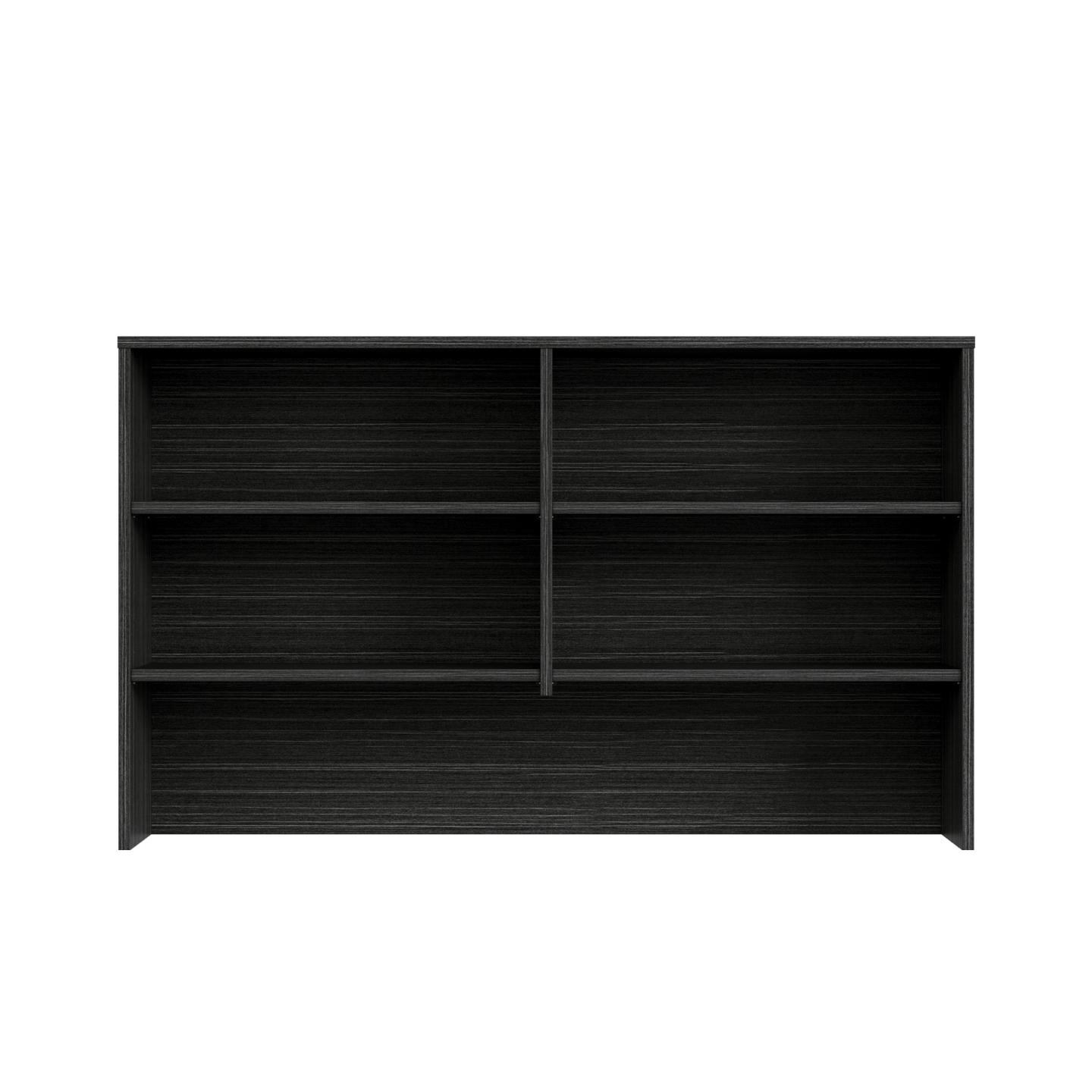 Desk Hutch 1800 - Blackened Linewood 