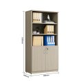 Half Door Stationery Cupboard - Tawny Linewood