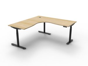 HALO+ Electric Height Adjustable Corner Workstation - 18x15