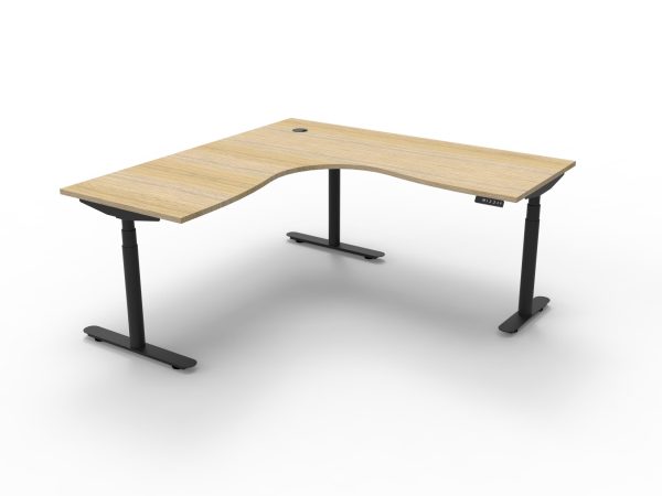 HALO+ Electric Height Adjustable Corner Workstation - 18x15 HALO+ Electric Height Adjustable Corner Workstation - 18x15