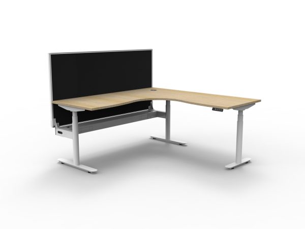 HALO+ Electric Height Adjustable Corner Workstation - 18x15 HALO+ Electric Height Adjustable Corner Workstation - 18x15