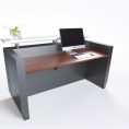 HUGO Reception Counter - Graphite Grey 1800