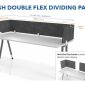 Hush Double Flex Desk Dividing Panel - Many Sizes