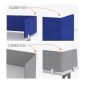 Hush Double Flex Desk Dividing Panel - Many Sizes