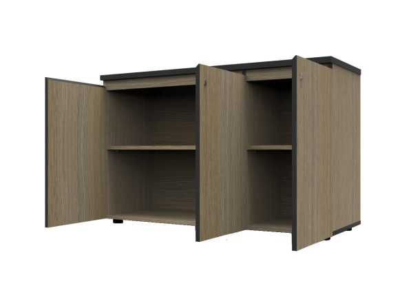 Infinity Swing Door or Hinge Door Credenza 1200 - WHITE or OAK Infinity Swing Door or Hinge Door Credenza 1200 - WHITE or OAK