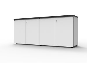 Infinity Swing Door Cupboard or Hinge Door Credenza 1800 WHITE 
