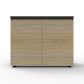 Infinity Swing Door or Hinge Door Credenza 900 - WHITE or OAK