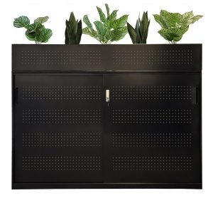 Steelco Aeir Perforated Sliding Door Cupboard  - 1600 Wide