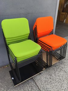 Paddy Visitor Chair Orange - Clearance 