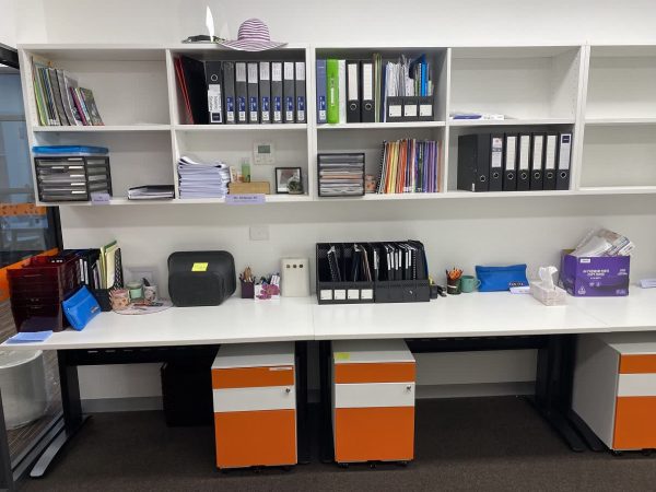 Multi Colour Metal Mobile Pedestal with Lock