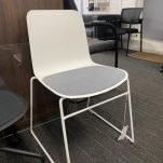 Lumin Visitor Chair White - Check Stock*