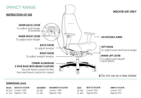 Impact Heavy Duty High Back Chair Impact Heavy Duty High Back Chair
